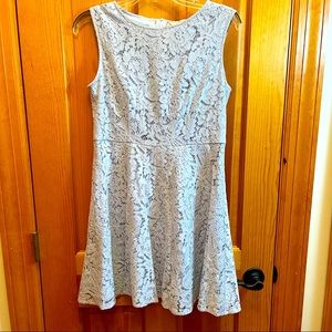 Boutique Pastel Blue Lace Mini Dress Size S-M